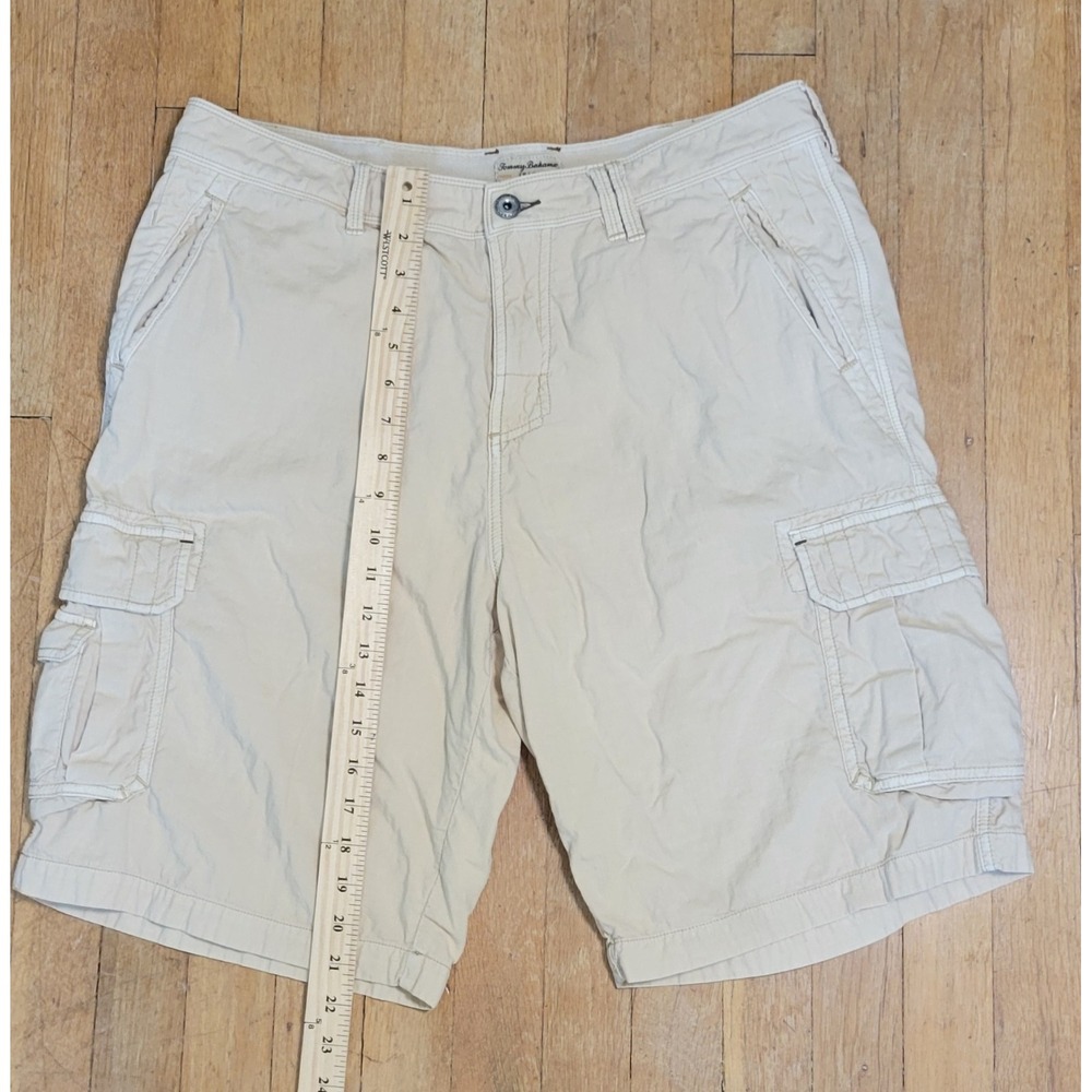 Tommy Bahama Jeans Men's 36 Khaki Cargo Shorts 100% Cotton Island Crafted - Picture 3 of 11